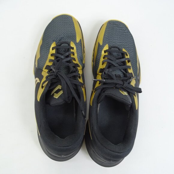 NIKE PRECISION VI 6 BLACK-METALLIC GOLD BASKETBALL SZ 12.5 US [DD9535-005] - Picture 5 of 10